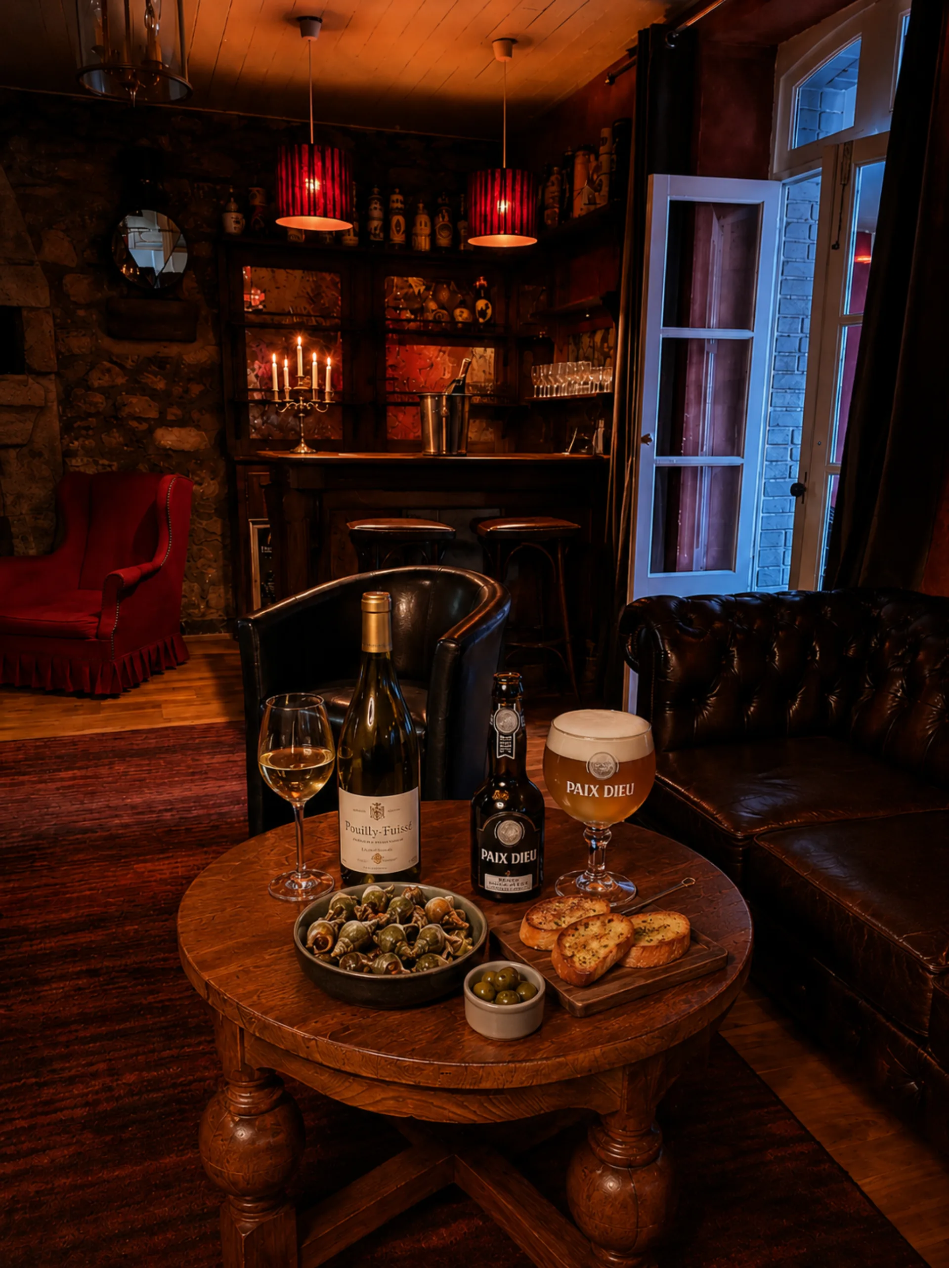 Bar lounge, heure de l'apéritif